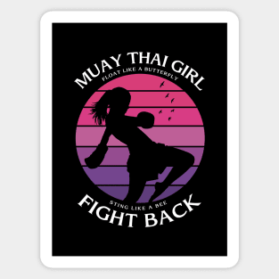 Muay Thai Women Sticker